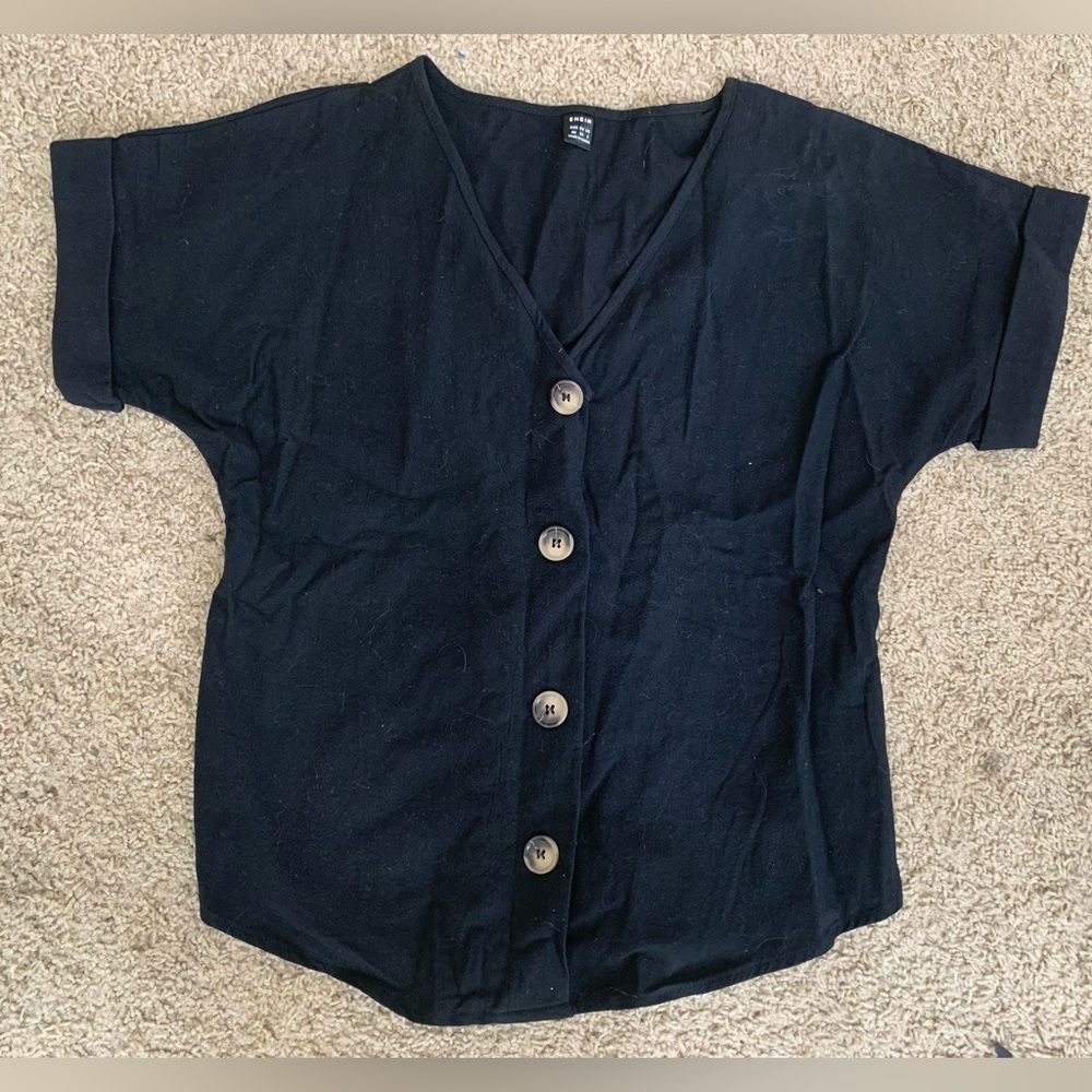 🎀3/$25🎀 Size XS black SHEIN top. NWOT